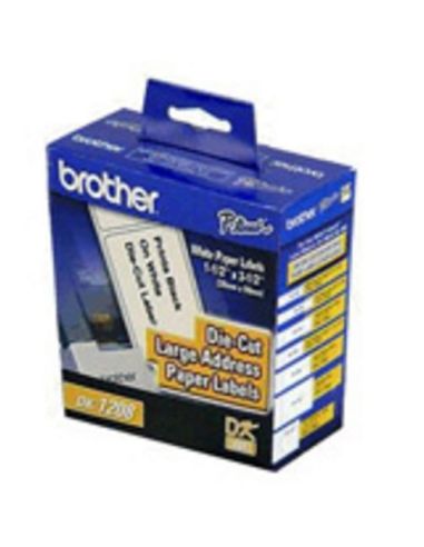 Etichette Brother Dk-11208 Conf.400Pz Adesive 38X90mm X Ql-500 Ql-550 Ql-560 Ql-570 Ql-700 Ql-710W Ql-800 Ql-810W