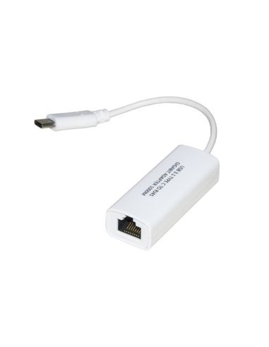 Adattatore Link Usb Tipo C Maschio - Connettore Rj45 Femmina Per Reti Gigabit 10/100/1000