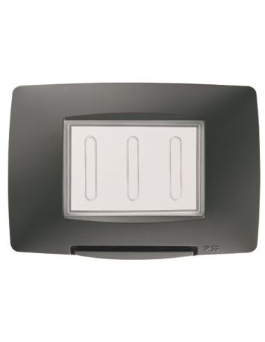 Placca Stagna 3P Ip55 Nero