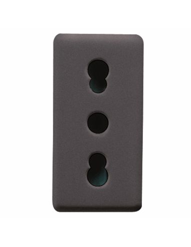 Presa 2Pt 16A Biv.St.Ital.Con Sch.Sy/Bk