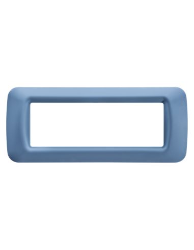 Placca 6 Pos.Azzurro Cielo Top System