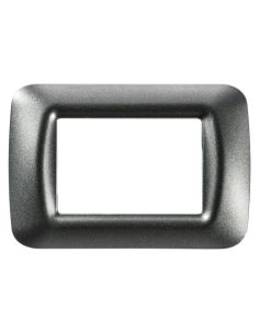 Placca 3 Pos.Ardesia Metall.Top System