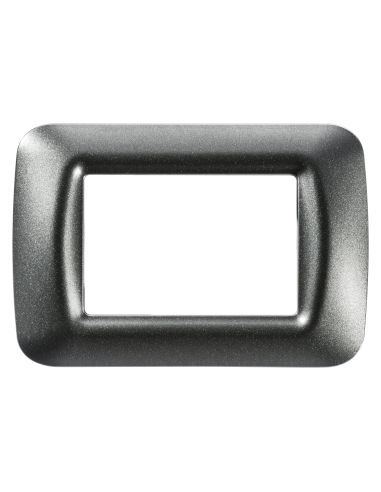 Placca 3 Pos.Ardesia Metall.Top System