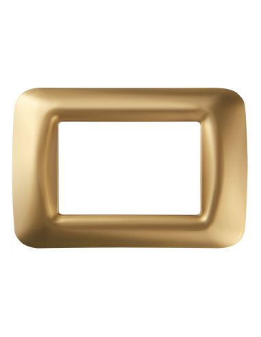 Placca 3 Pos.Oro Antico Top System