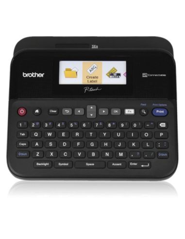 Stampante Brother Pt-D600vp X Etichette Fino 24Mm Alimentazione Anche Con 6Batterie Lr03/Hr03 (Non Incluse) Usb Nastri Serie Tze