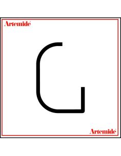 Artemide Alphabet Of Light Lampada Da Parete 'G' Uppercase E Solo Supporto
