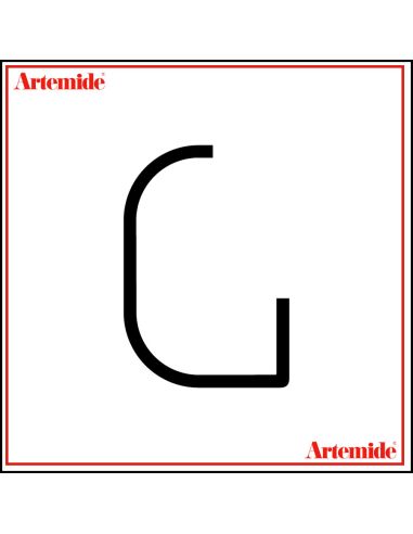 Artemide Alphabet Of Light Lampada Da Parete 'G' Uppercase E Solo Supporto