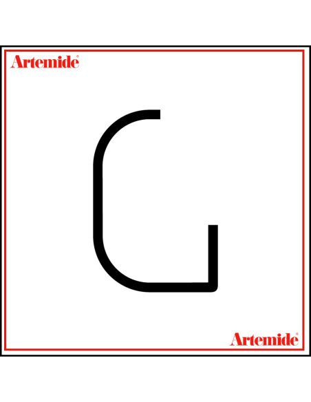 Artemide Alphabet Of Light Lampada Da Parete 'G' Uppercase E Solo Supporto