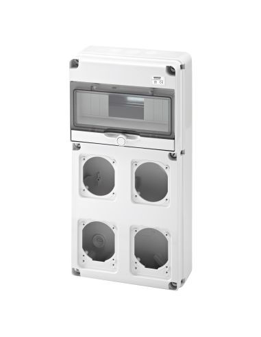 Q-Din 10M 4Flange Pr.16/32A Ip65