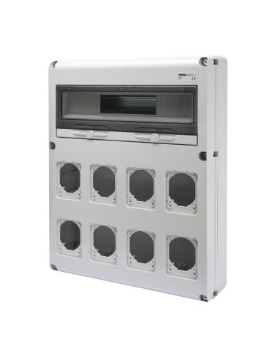 Q-Din 20M 8Flange Pr.16/32A Ip65