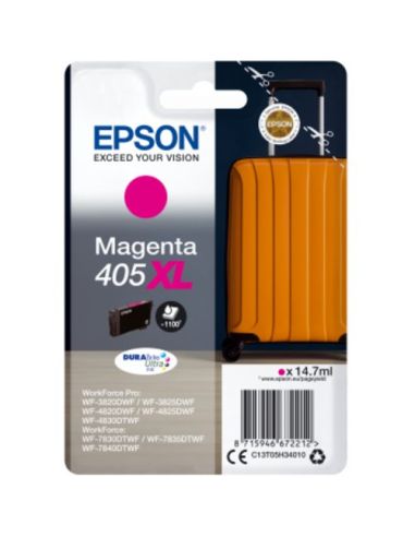 Ink Epson 405Xl C13t05h34010 Magenta Trolley X Wf-3820Dwf Wf-3825Dwf Wf-4820Dwf Wf-4830Dtwf Wf-3640Dtwf Wf-7830Dtwf Wf-7840Dtwf