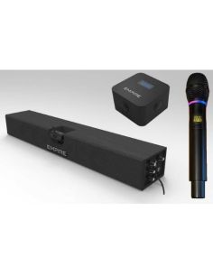 Soundbar Sbu Pro Empire-Soundbar Usb Con Webcam Integrata, 2 Microfoni Wireless Uhf, 140 Watt