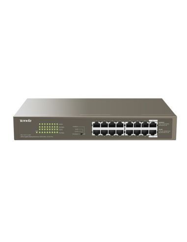 Switch Tenda Teg1116p-16-150W 16P Gigabit 10/100/1000 Poe Budget Poe Porta Singola: Af: 15.4W, At: 30W Potenza Poe Tot. 135W