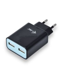 Adattatore Di Corrente I-Tec Charger2a4b 2 Porte 2.4A Black