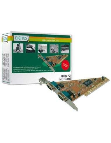 Scheda Digitus Pci 9 Poli Maschio 2 Porte Seriali Rs232