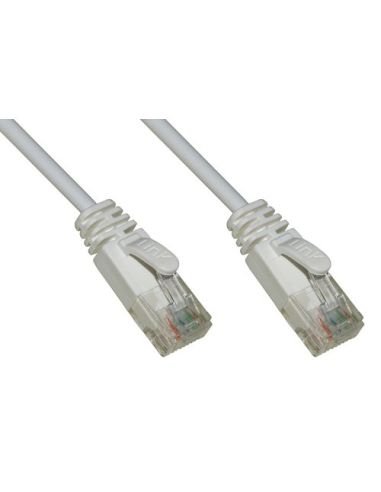 Cavo Rete Categoria 6 Non Schermato Utp Colore Grigio Halogenfree Mt 1 Slim