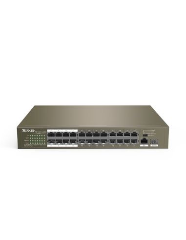 Switch Tenda Tef1126p-24-250W V2.0 24P 10/100 Poe 1P Gigabit1P Sfp(Combo)Rackmount Potenza Poe 250W