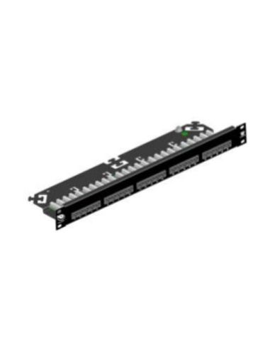 Pannello Di Permutazione Telefonico 25P Rj45 Precaricato 1U Rack 19 Patch Panel - Nero