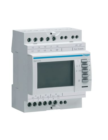 Multimetro Dgt V-I-F-P-Q-A-Cosfi-Tempo 4M