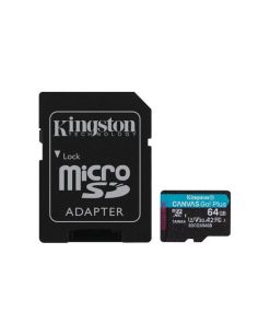 Sd-Micro Kingston  64Gb Incl. Adapter Class U3 Uhs-I V30  Adattatore Read:90Mb/S Write:45Mb/S - Sdcg3/64Gb
