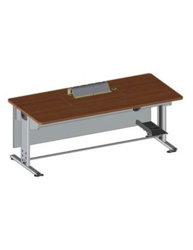 Tavolo Multimediale  Gamba A T Con Paragambe, Sistema Rotante A Scomparsa X Nb E Tbt, Blindato - Bsx0270f Dim.180X75x72