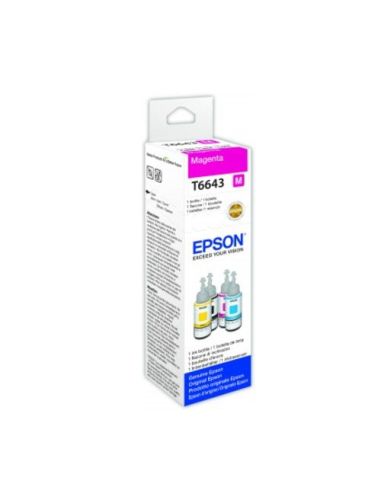 Ink Epson C13t664340 Magenta Flacone Da 70Ml X Ecotank L300 L355 L555 Et-2500 Et-2550 Et-2600 Et-2650 Et-4500 Et-14000 Et-16500