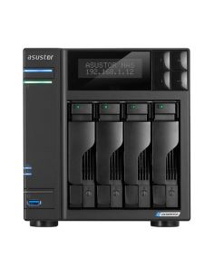 Asustor Nas Tower 4 Bay  2X M.2 Pcie, Intel Celeron J4125 Gemini Lake 4Core, 4Gb (8Gb Max) , 2.5 Gbe X2, Usb 3.2 X3 .. As6604t