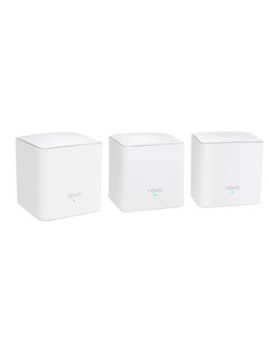 Router Tenda Nova Mw5s 3Pack Wireless Dual Band Ac1200 Sistema Home Mesh Wifi Completo Copertura Fino A 350Mq Mu-Mimo