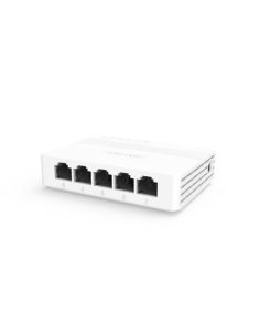 Switch Hikvision 5 Porte 10/100M/1000M  Unmanaged Banda 10 Gbps, Controllo Flusso Ieee802.3,802.3U,802.3X,802.3Ab- Case Plastica