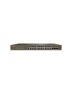 Switch Tenda Teg3328f 24P Gigabit 10/100/1000 Rj45 4P Sfp 1P Console L2 Managed