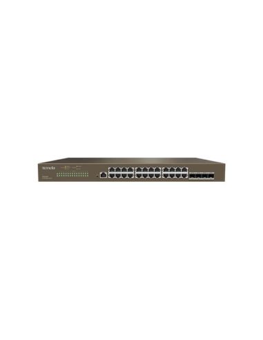 Switch Tenda Teg3328f 24P Gigabit 10/100/1000 Rj45 4P Sfp 1P Console L2 Managed