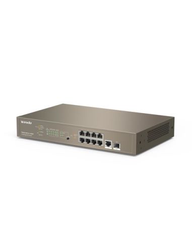 Switch Tenda Teg5310p-8-150W M9p Lan Gigabit Desktop 10/100/1000M 8P Poe 1P Sfp Layer 3 Managed Potenza Poe 150W