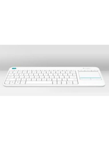 Tastiera Logitech Wireless Touch K400 Plus Bianca - 920-007136