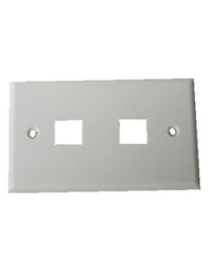 Placca Portafrutti Link 2 Posizioni Per Jack Utp/Stp Colore Chiaro