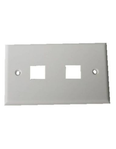 Placca Portafrutti Link 2 Posizioni Per Jack Utp/Stp Colore Chiaro