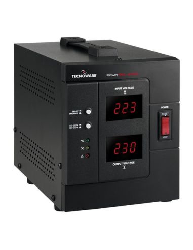 Stabilizzatore Elettronico Tecnoware Power Reg 3000Va/2400W Monofase Stabiliz 6% 1P Schuko/Italia E 1P Iec - Fstelpre3000m