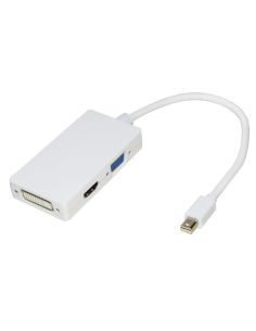 Adattatore Link Da Mini Displayport Maschio A Dvi-I(245)HdmiVga Femmina