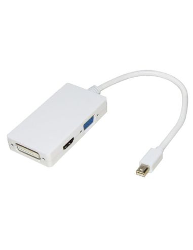 Adattatore Link Da Mini Displayport Maschio A Dvi-I(245)HdmiVga Femmina