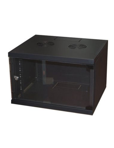 Rack Link 19'' Armadio 6 Unita' Da Muro Per Reti (A)350X(L)540X(P)450Mm Assemblato Colore Nero - Lk1907un