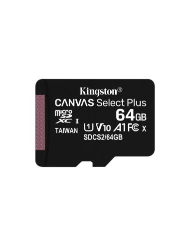 Sd-Micro Kingston  64Gb Class 10 Uhs-I 80Mb/S  Adattatore Canvas Select Plus - Sdcs2/64Gb
