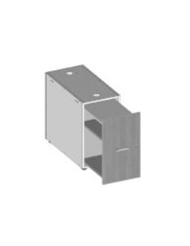 Contenitore Cassetto Verticale, Porta-Docs/Cd, Portautility, Serratura (Aggiungere Top Di Finitura) - Esx0090f Dim.39,6X60x69,5