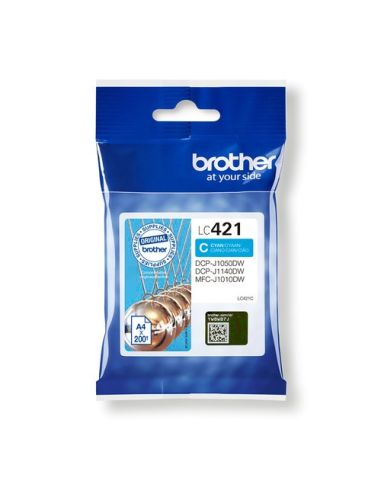Ink Brother Lc-421C Ciano 200Pp X Dcp-J1050dw Mfc-J1010dw