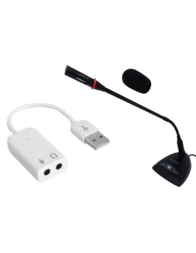 Kit Microfono Desk-100  Scheda Usb135-Kit Microfono Da Tavolo  Scheda Audio Usb