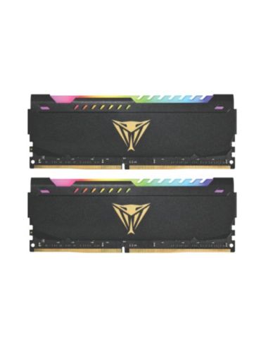 Kit Ddr4 Patriot Viper Steel Rgb Black Hs Kit  32Gb (2X16gb) 3600Mhz - Rgb- Pvsr432g360c8k