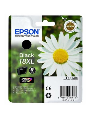 Ink Epson C13t18114012 Nero Margherita Xl X Xp-305 Xp-405Wh Xp-212 Xp-215 Xp-312 Xp-315 Xp-412 Xp-225 Xp-322 Xp-325 Xp-422