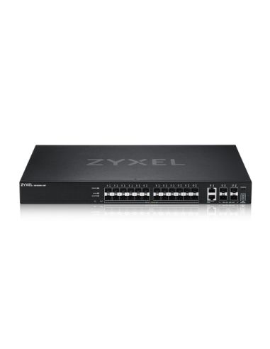 Switch Zyxel Xgs2220-30F 24P Sfp Gigabit 2P 10Gb Multigigabit 4P 10Gb Sfp, Ipv6, Vlan, Rack Managed Layer 3 Lite Stackable