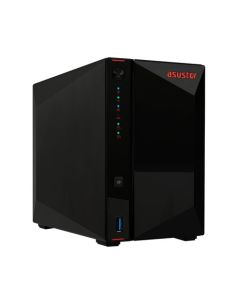 Asustor Nas Tower 2 Bay, Intel Celeron J4005 Gemini Lake Dual-Core, 2Gb (8Gb Max) , 2.5 Gbe X 2, Usb 3.2 Gen-1 X3 .. As5202t