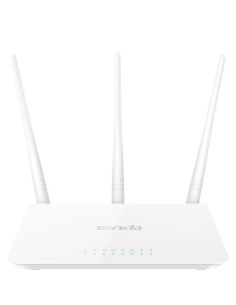 Router Tenda F3 Wireless-N Broadband 300M 2T2r 3P Lan 10/100M, 3 Antenne Fisse 5Dbi 2.4Ghz