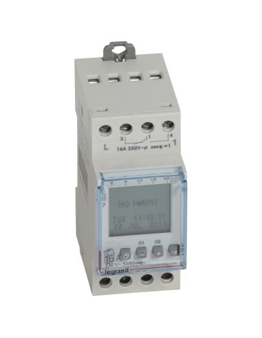 Digital Time Clock 2 Outputs Weekly