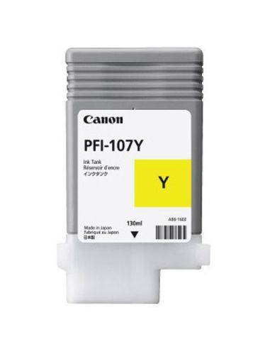 Canon Serbatoio Inch. Yellow Pfi-107 Y Singolo (130Ml) X Ipf 670 680 685 770 780 785